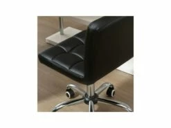 Chaise De Bureau Capitonnée BARFLY Noire -mobilier de bureau Shop siege de bureau 19174869