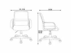 Chaise De Bureau Noa Noire/Grise -mobilier de bureau Shop siege de bureau 19187221