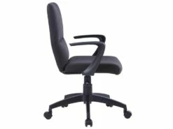 Chaise De Bureau Pivotante Varsovie Tissu Noire -mobilier de bureau Shop siege de bureau 19187249