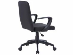 Chaise De Bureau Pivotante Varsovie Tissu Noire -mobilier de bureau Shop siege de bureau 19187251