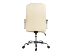 Chaise De Bureau En Cuir PU Beige WINNER -mobilier de bureau Shop siege de bureau 19360685