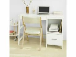 Chaise Pliante En Bois Avec Assise Rembourrée, Chaise Pliable Pour Cuisine, Bureau FST40-W SoBuy -mobilier de bureau Shop siege de bureau 19791651