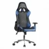 Fauteuil De Bureau Gaming Noir Et Bleu Dossier Inclinable - GAME OVER