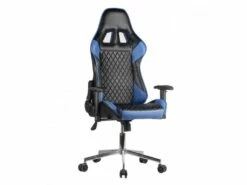 Fauteuil De Bureau Gaming Noir Et Bleu Dossier Inclinable - GAME OVER