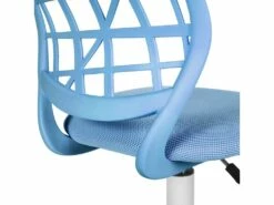 URBAN MEUBLE Chaise De Bureau Chaise De Bureau Hauteur Réglable Siège Pivotant En Tissu Chaise De Travail Ergonomique Sans Accoudoir, Bleu -mobilier de bureau Shop siege de bureau 20018729