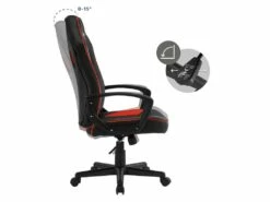 Chaise De Gamer Avec Fonction Bascule Assise Large Noir/rouge En Similicuir ML-Design -mobilier de bureau Shop siege de bureau 20126215