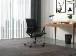 Fauteuil De Bureau Professionnel - Tissu - Gris Chiné - LACITY
