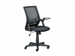 Chaise De Bureau Réglable Noire En Maille - FT12074