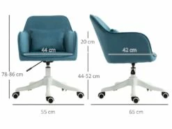 Chaise De Bureau Massante ANITA Bleue -mobilier de bureau Shop siege de bureau 21214259