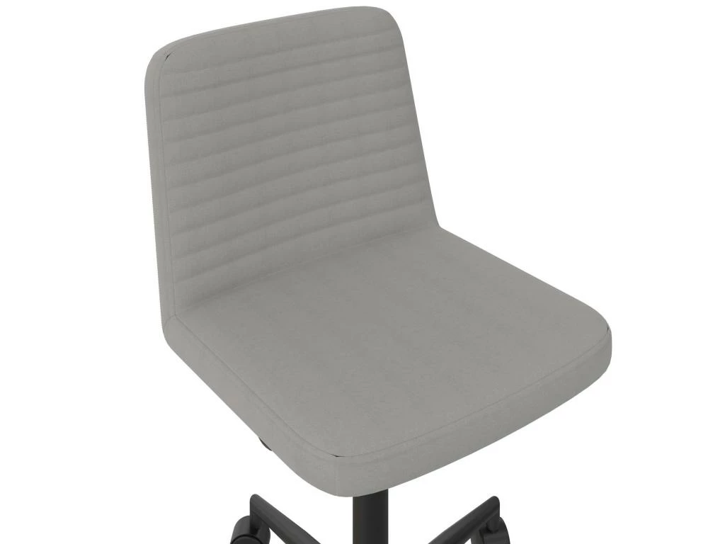 Chaise De Bureau En Simili Cuir Gris 4 Chaise De Bureau En Simili Cuir Gris – Image 4