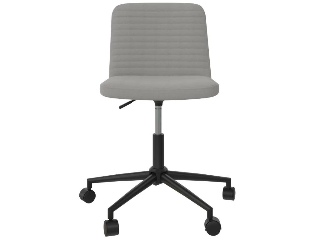 Chaise De Bureau En Simili Cuir Gris 6 Chaise De Bureau En Simili Cuir Gris – Image 6