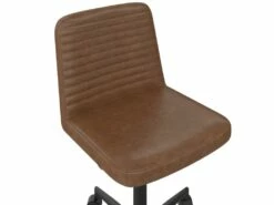 Chaise De Bureau En Simili Cuir Camel -mobilier de bureau Shop siege de bureau 21587301