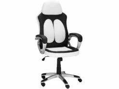 Niro Chaise Gamer PU Noir Blanc -mobilier de bureau Shop siege de bureau 21700611