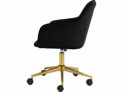 Chaise De Bureau Caspar Noir/Or -mobilier de bureau Shop siege de bureau 21700753