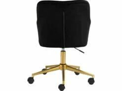 Chaise De Bureau Caspar Noir/Or -mobilier de bureau Shop siege de bureau 21700755