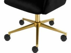 Chaise De Bureau Caspar Noir/Or -mobilier de bureau Shop siege de bureau 21700759