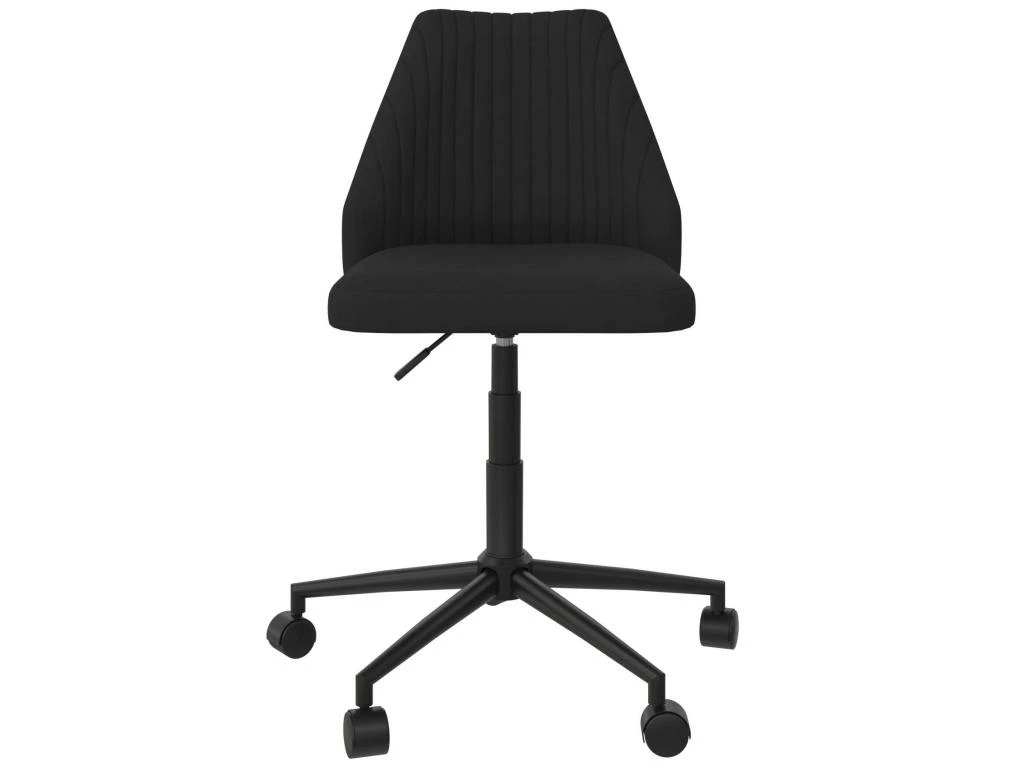 Chaise De Bureau En Lin Gris 9 Chaise De Bureau En Lin Gris – Image 9