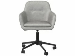 Chaise De Bureau En Velours Gris Clair -mobilier de bureau Shop siege de bureau 21700849