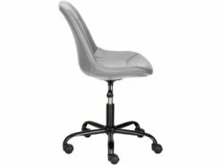 Chaise De Bureau Rembourrée En PU Gris -mobilier de bureau Shop siege de bureau 21700921