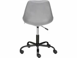 Chaise De Bureau Rembourrée En PU Gris -mobilier de bureau Shop siege de bureau 21700925