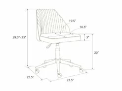 Chaise De Bureau En Lin Bleu -mobilier de bureau Shop siege de bureau 21701049