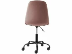 Chaise De Bureau En Velours Rose -mobilier de bureau Shop siege de bureau 21701099