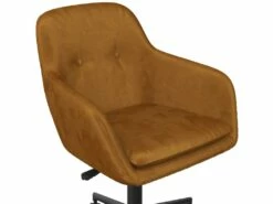 Chaise De Bureau En Velours Rouille -mobilier de bureau Shop siege de bureau 21726371