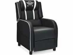 Fauteuil Pour Gaming Extensible Avec Repose-pied Et Coussin Lombaire, En Pu