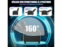 Fauteuil Pour Gaming Extensible Avec Repose-pied Et Coussin Lombaire, En Pu -mobilier de bureau Shop siege de bureau 22022129