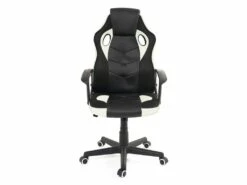 KAYELLES Fauteuil Gamer Hauteur Réglable Et Basculant SENA (noir Blanc) -mobilier de bureau Shop siege de bureau 22100601