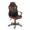 KAYELLES Fauteuil Gamer Hauteur Réglable Et Basculant SENA (noir Rouge)