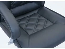 Growi Chaise De Bureau En Cuir Synthétique PU, Noir. -mobilier de bureau Shop siege de bureau 22186987