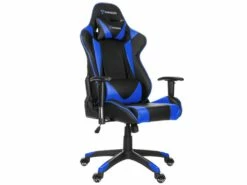 Paracon Knight Fauteuil De Gamer Avec Oreiller Cervical Et Soutien Lombaire, Bleu. -mobilier de bureau Shop siege de bureau 22216487