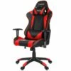 Paracon Knight Fauteuil De Gamer Avec Oreiller Cervical Et Soutien Lombaire, Rouge.