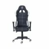 Gaming Fauteuil De Gamer, Blanc, Noir, Blanc.