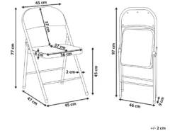 Lot De 4 Chaises Pliantes Noires SPARKS 11 Lot De 4 Chaises Pliantes Noires SPARKS -mobilier de bureau Shop siege de bureau 22252577