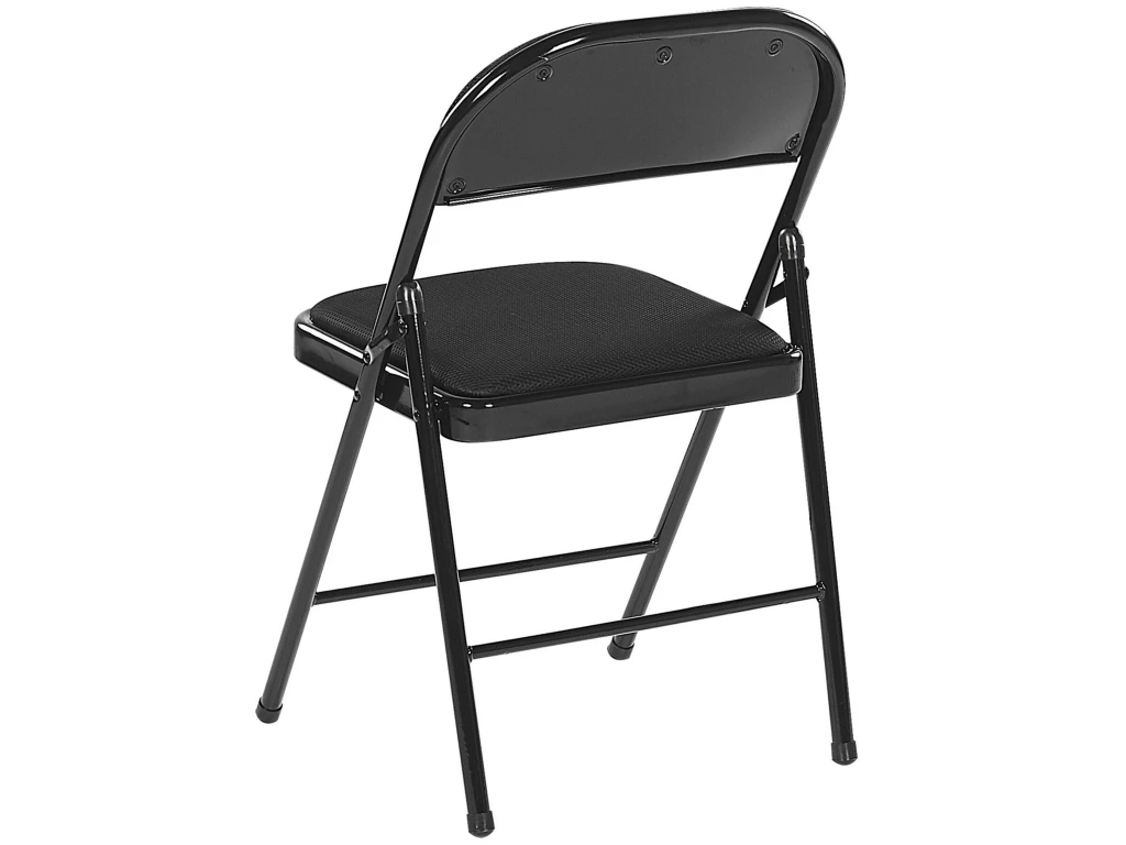 Lot De 4 Chaises Pliantes Noires SPARKS 6 Lot De 4 Chaises Pliantes Noires SPARKS – Image 6