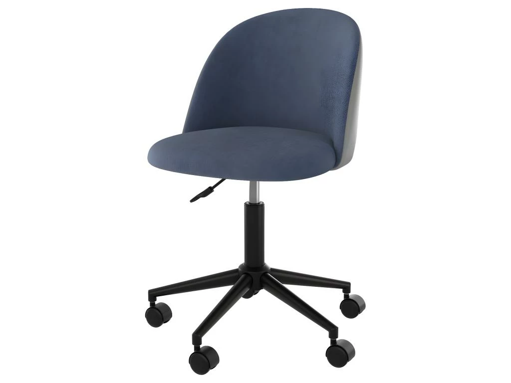 Chaise De Bureau Jane Bleu Et Gris 1 Chaise De Bureau Jane Bleu Et Gris