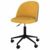 Chaise De Bureau Jane Jaune Et Gris