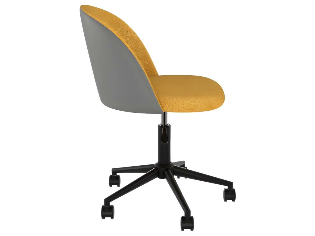 Chaise De Bureau Jane Jaune Et Gris 5 Chaise De Bureau Jane Jaune Et Gris – Image 5