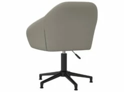 Chaise Pivotante De Bureau Gris Clair Velours -mobilier de bureau Shop siege de bureau 22412411
