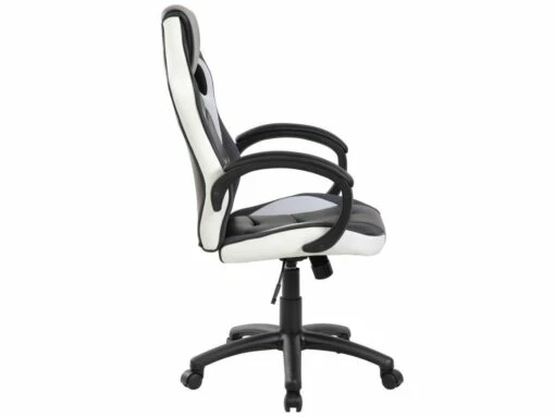 Chaise De Jeu Darlanc, Fauteuil De Jeu Pour Adultes, Chaise De Bureau, 66x61h104/114 Cm, Noir Et Blanc -mobilier de bureau Shop siege de bureau 22931295