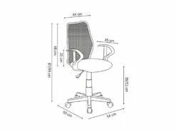 Chaise De Bureau JOSH Tissus Filet, Idéal Pour Un Bureau Confortable Et Moderne 7 Chaise De Bureau JOSH Tissus Filet, Idéal Pour Un Bureau Confortable Et Moderne -mobilier de bureau Shop siege de bureau 22989775