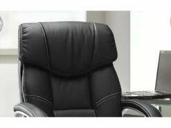 Chaise De Bureau LIDA PU Noir, Un Choix Confortable Et élégant Pour Votre Bureau -mobilier de bureau Shop siege de bureau 22989925