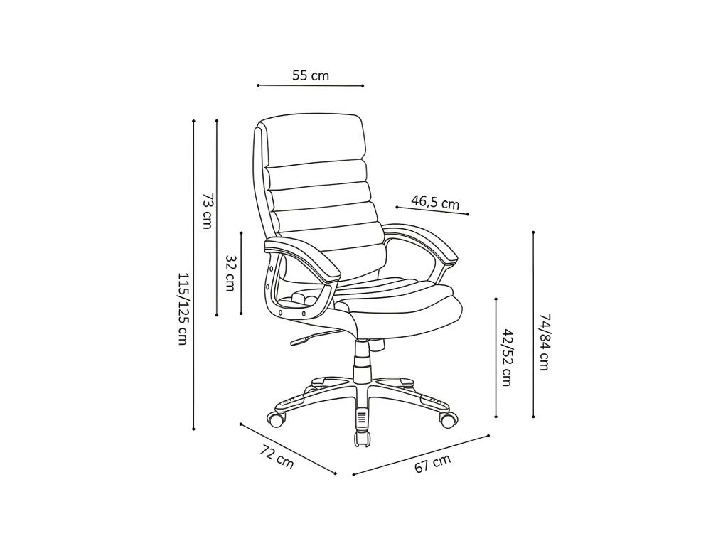 Chaise De Bureau JOHN PU Noir, Un Choix Confortable Et élégant Pour Votre Bureau 3 Chaise De Bureau JOHN PU Noir, Un Choix Confortable Et élégant Pour Votre Bureau – Image 3
