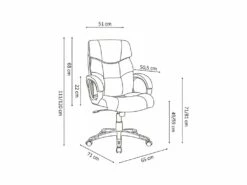 Chaise De Bureau LIDA PU Taupe, Un Choix Confortable Et élégant Pour Votre Bureau -mobilier de bureau Shop siege de bureau 22989983