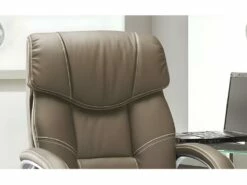 Chaise De Bureau LIDA PU Taupe, Un Choix Confortable Et élégant Pour Votre Bureau -mobilier de bureau Shop siege de bureau 22989987