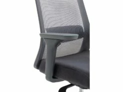 Fauteuil De Bureau Ergonomique Professionnel - Avec Têtière - Nylon Et Tissu - Gris - BANKANO -mobilier de bureau Shop siege de bureau 503055