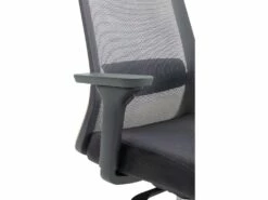 Fauteuil De Bureau Ergonomique Professionnel - Avec Têtière - Nylon Et Tissu - Gris - BANKANO -mobilier de bureau Shop siege de bureau 503057