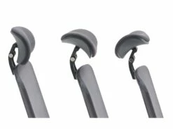 Fauteuil De Bureau Ergonomique Professionnel - Avec Têtière - Nylon Et Tissu - Gris - BANKANO -mobilier de bureau Shop siege de bureau 503065